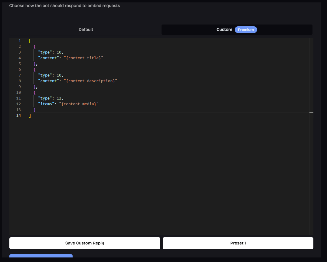 Embed EZ Discord Dashboard