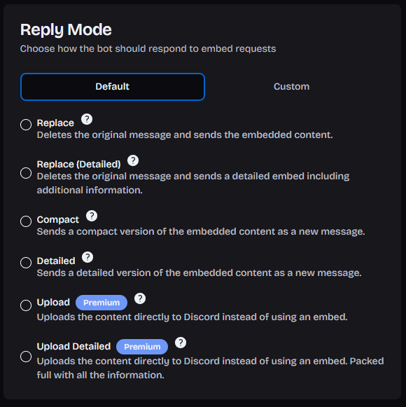 Embed EZ Discord Dashboard